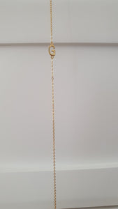 One Letter Mini Gold Initial Necklace